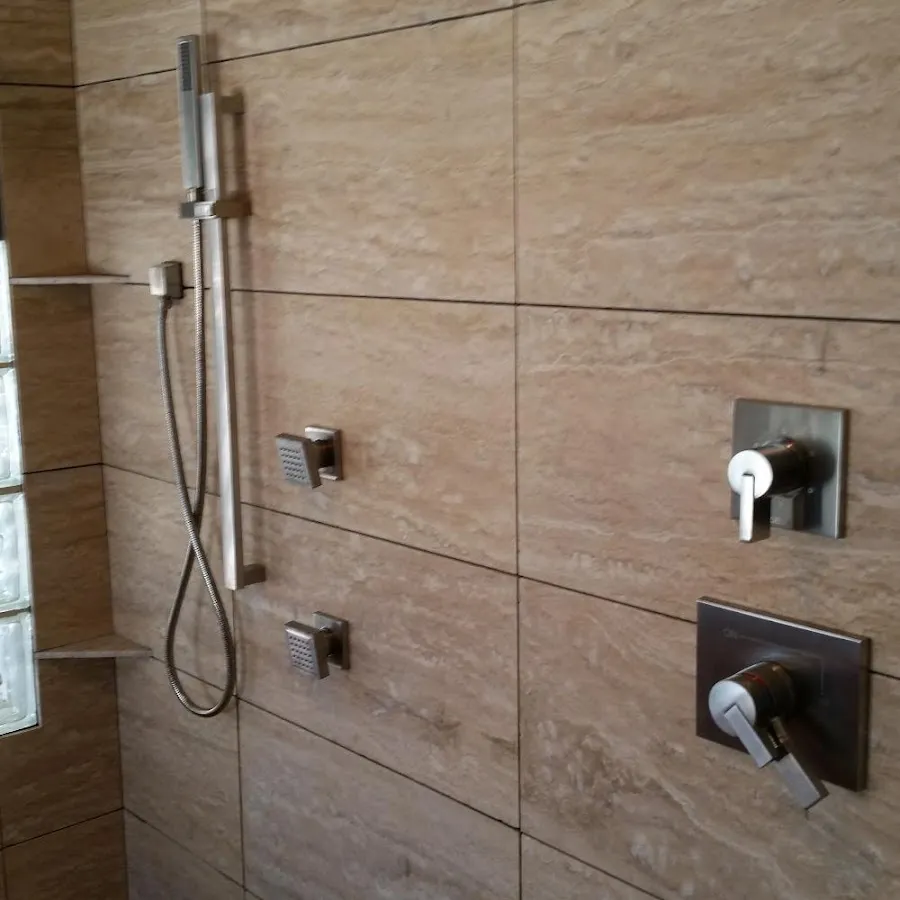 Shower fixture installation for Water Heater Replacement in Baxter Village